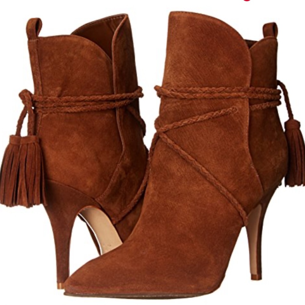 SCHUTZ Brown Suede ‘Fadilla’ Ankle Boots